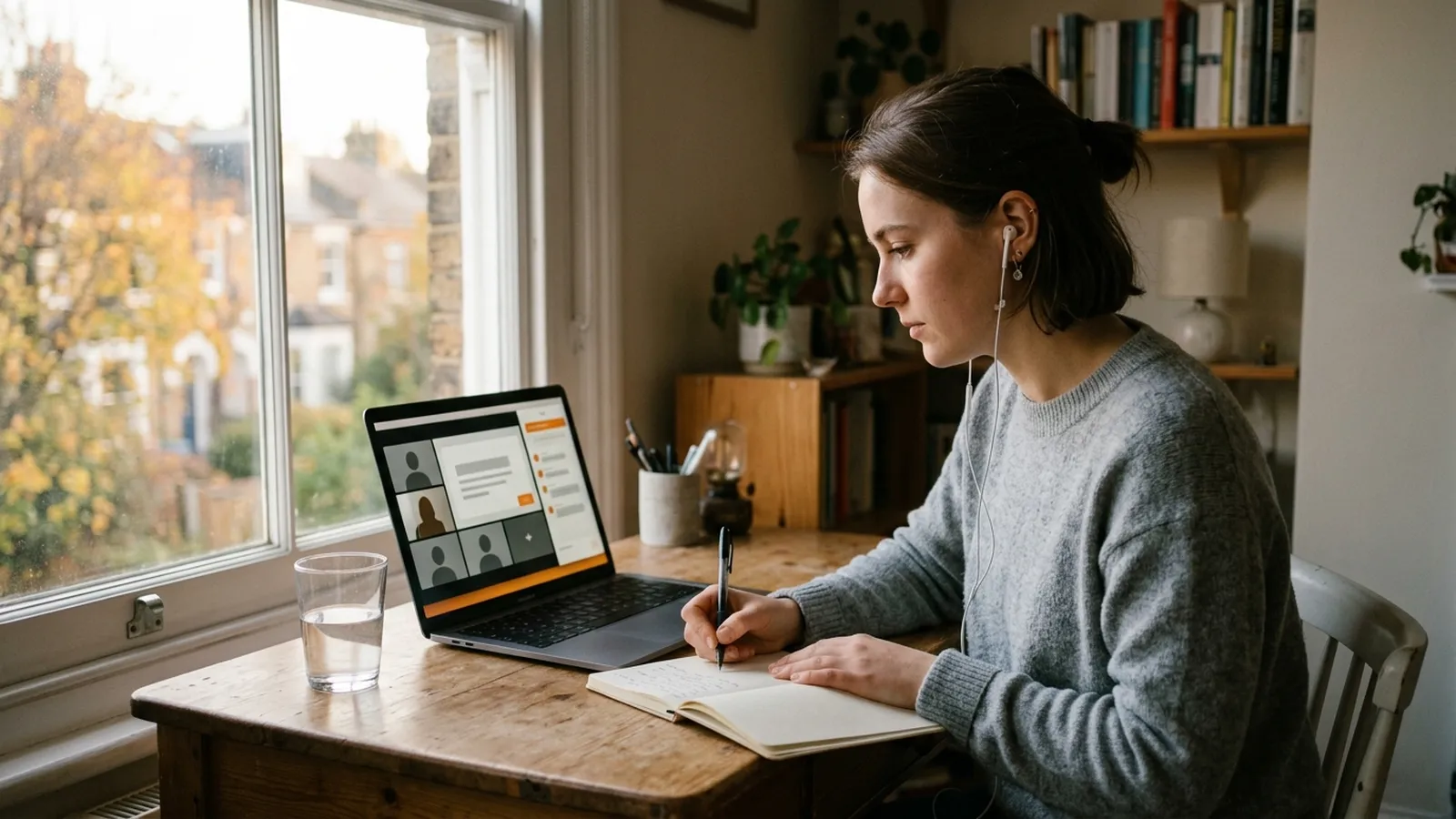 Learner view of live classes and progress in an all-in-one learning platform built as an education operating system